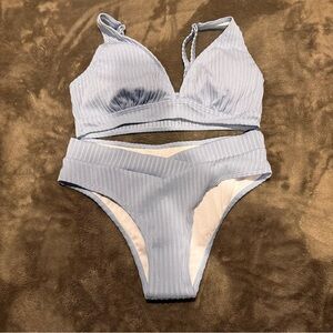 Dusty Blue Bikini Set